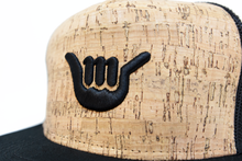 Load image into Gallery viewer, Embroidered Logo Cork Trucker Hat (Centered)